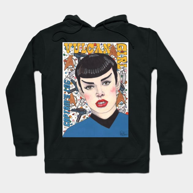 Vulcan Girl Hoodie by paulnelsonesch